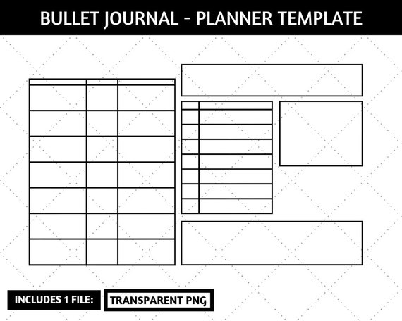 Bullet Journal Planer Vorlage Fur Digitalplanner Goodnotes Etsy