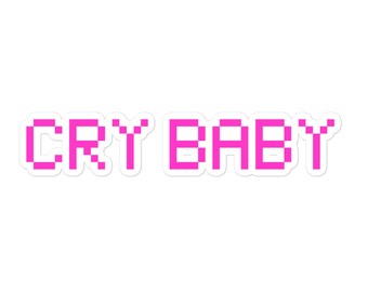 Cry Baby Sticker | Water Bottle Sticker