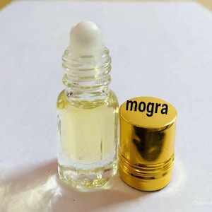 Natural Mogra Attar | 3ml Jasmine Ittar Perfume Oil | Indian Floral Itra | Pure Roll-On Fragrance | Spiritual & Daily Wear Scent