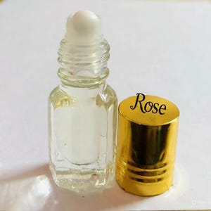 Natural Rose Gulab Attar | 3ml Jasmine Ittar Perfume Oil | Indian Floral Itra | Pure Roll-On Fragrance | Spiritual & Daily Wear Scent