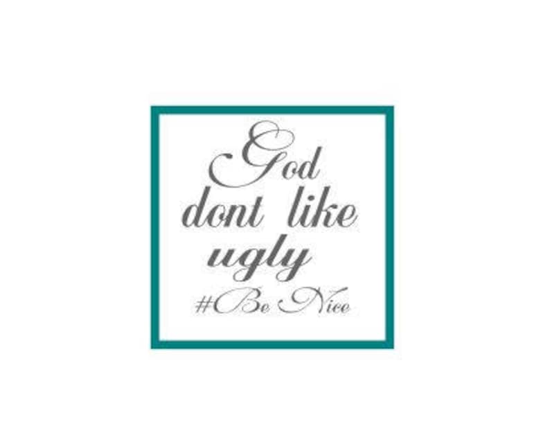 Download God don't like ugly | Etsy