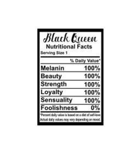Download Black Queen Nutritional Facts Etsy