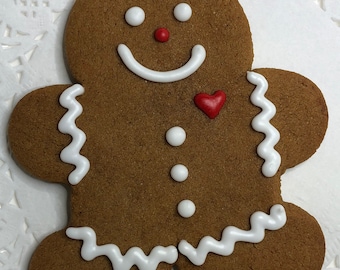 Valentines Day Gingerbread Man Cookies, Fresh Baked Gingerbread Man Cookies, Great Valentines Day Gifts For Her , Heat Sealed For Freshness