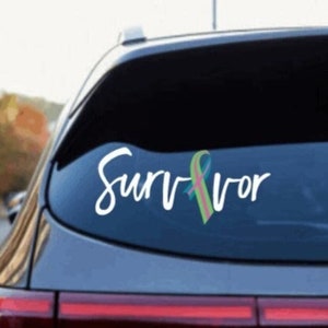 Metastatic Breast Cancer Decal, Cancer Survivor Decal, Survivor Sticker, Survivor Ribbon, Cancer Awareness, Vinyl Decal, Breast Cancer