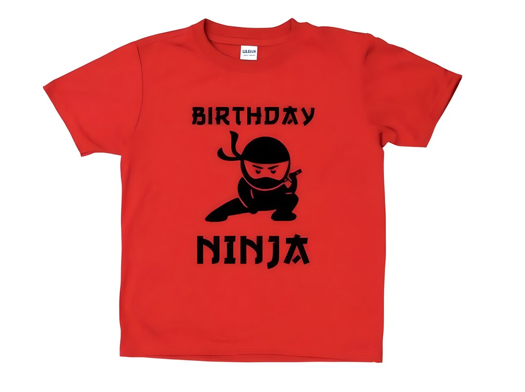 Boy Birthday Tee, Ninja Boy Birthday Tee, Personalized Birthday Tee