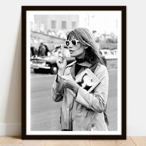 Françoise Hardy 60s Street Photo - Pôster de foto vintage para impressão - Download instantâneo Arquivo JPG de impressão fácil para coleta de molduras de impressão