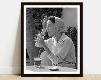 Stampa fotografica di moda anni '50: donna con velo (download digitale)