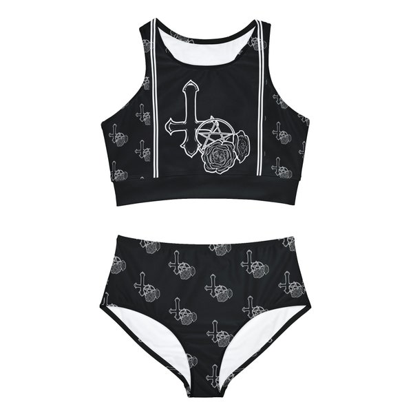 Goth Cross Bikini Etsy