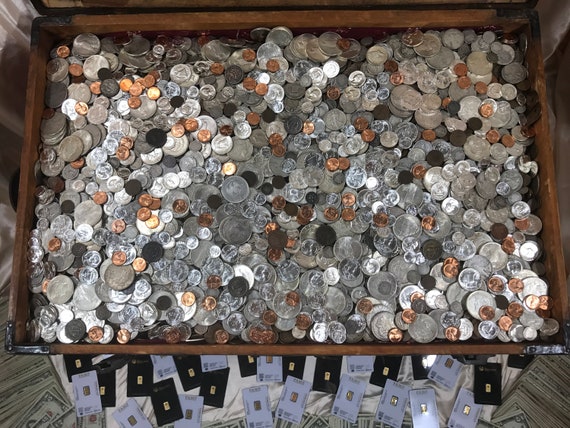 Coin Collection For Sale >> Treasure Chest Lot Old Coin Collection United States Money Lot Currency Set Estate Sale Liquidation Vintage Hoard Coins Collectibles Bullion Coin Collection For Sale >> Treasure Chest Lot Old Coin Collection United States Money Lot Currency Set Estate Sale Liquidation Vintage Hoard Coins Collectibles Bullion