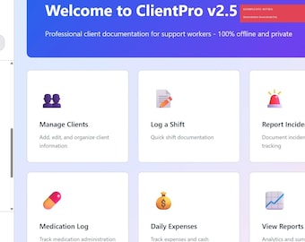 ClientPro BASIC - Shift Notes & Documentation for Support Worker Teams,  Share Houses, Group actives