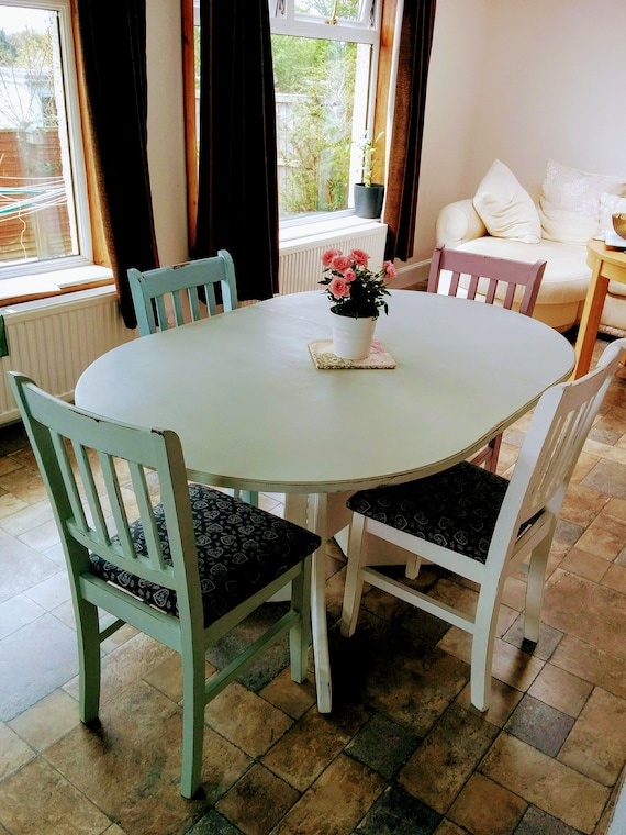 Now Sold Cottage Style Dining Table And 4 Chairs Etsy