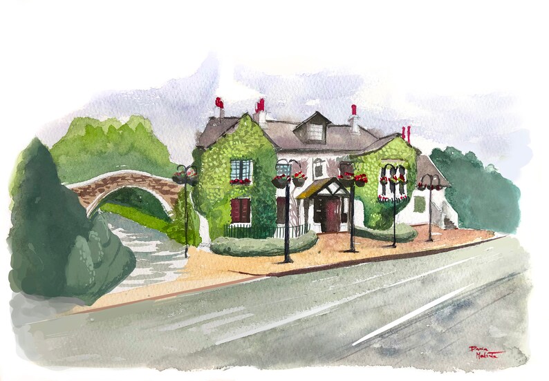 Brig O Doon House Hotel Ayr Scotland Watercolour Etsy brig-o-doon-house-hotel-ayr-scotland-watercolour-etsy