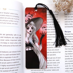 Skull witch bookmark