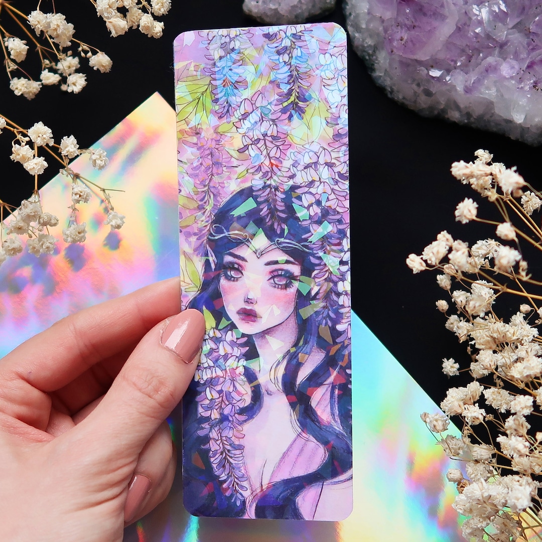 Cute Holographic Bookmark Holographic Stars or Holographic Shards Book