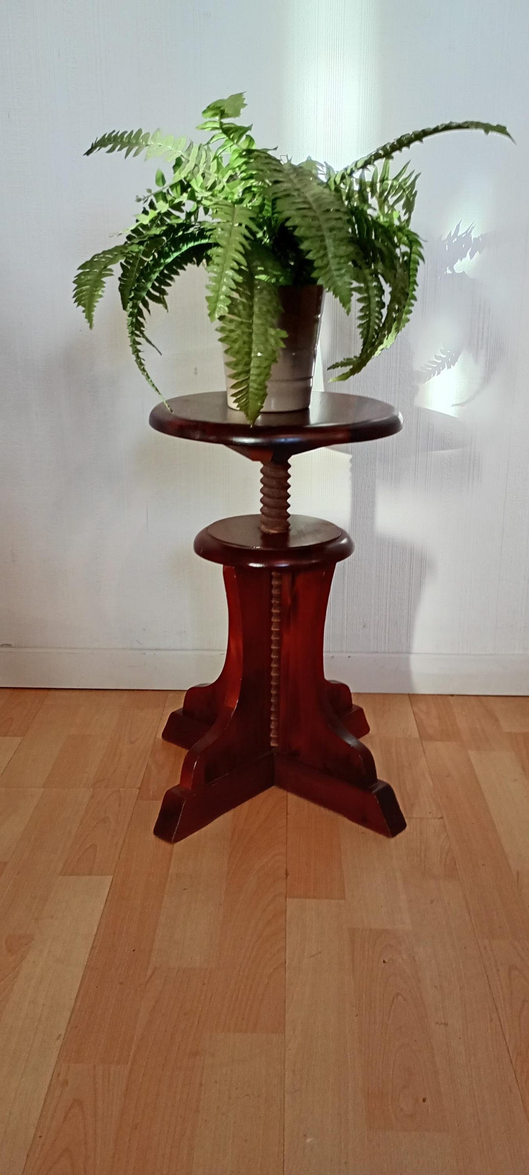 Amsterdam School Piano Stool, Plant Stand, Fine Wood, Screw-on Model - Etsy