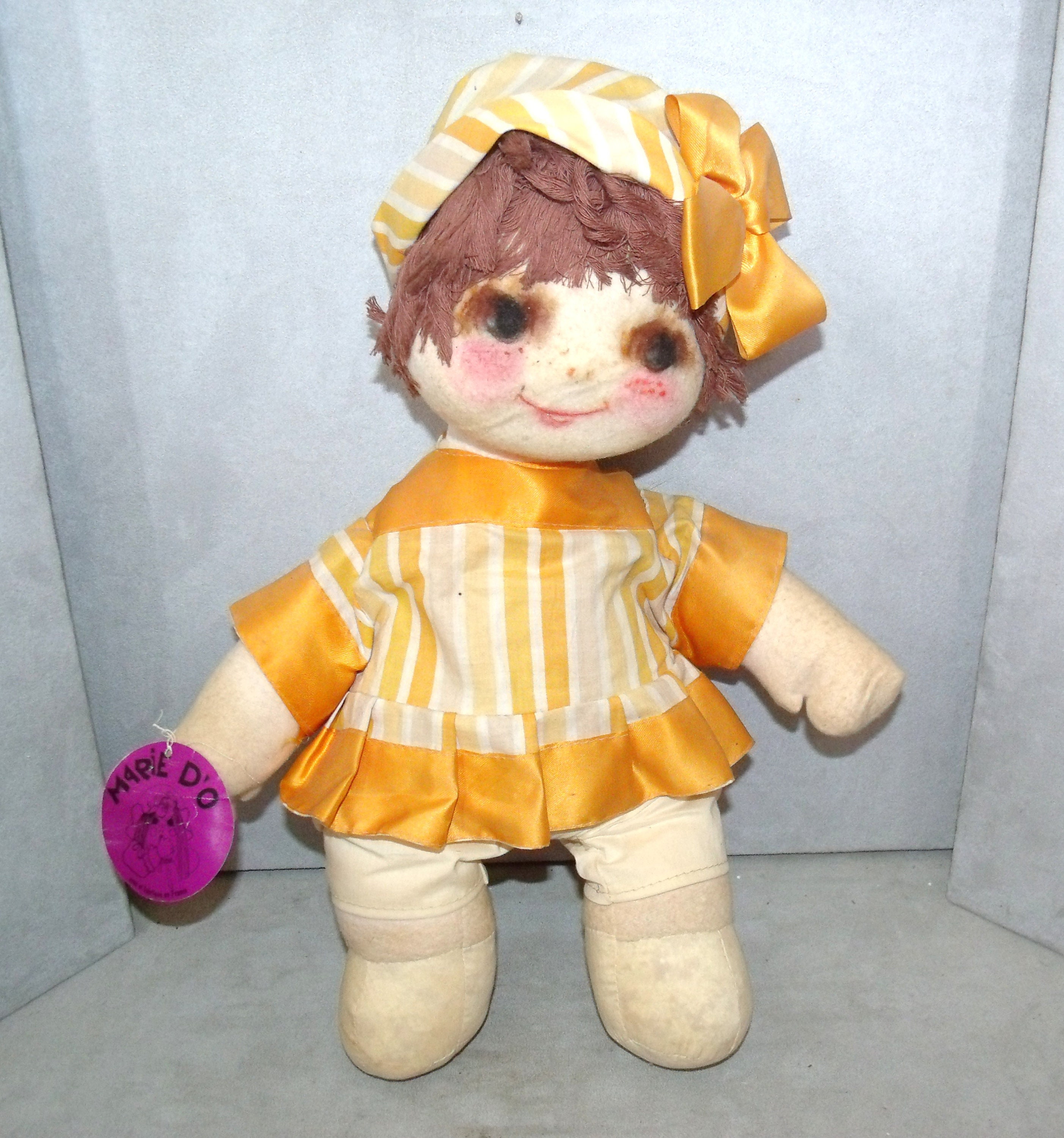 Poupée Marie Do En Chiffon - Vers 1970 - Signée - Vintage