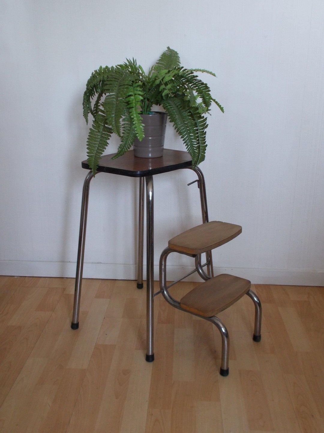 Vintage 1960s Folding Kitchen Step Stool - Etsy