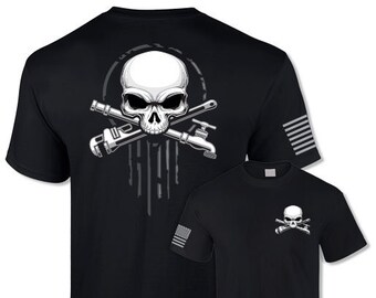 Plumber Skull \u0026 Crossbones T-shirt 
