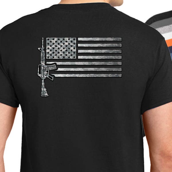 Amdesco Men's AR-15 T-Shirt - Casual Graphic Tee - View #5