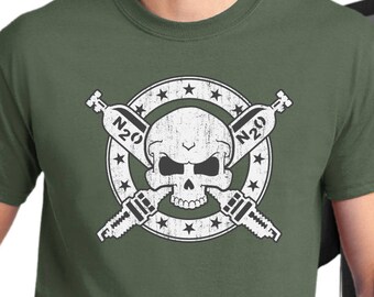cowboy up cattle rancher spurs skull badge tee shirt Cowboy crossbones t-shirt