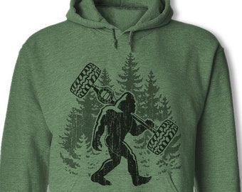 Bigfoot Off Road Hoodie - Funny Sasquatch Offroad 4x4 Hooded Sweatshirt - Heavy Blend Sweater - HA177