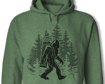 Funny Bigfoot Golfer Hoodie: Sasquatch Golf Silhouette - HA176