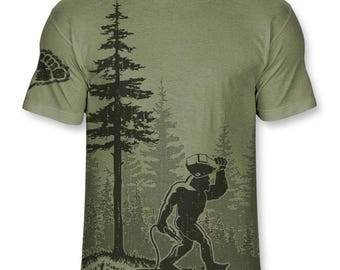 Bigfoot Welder T Shirt – Funny Sasquatch Welding Graphic Tee, Tradesman Shirt for Men, Ultra Soft, No-Feel Print – F003