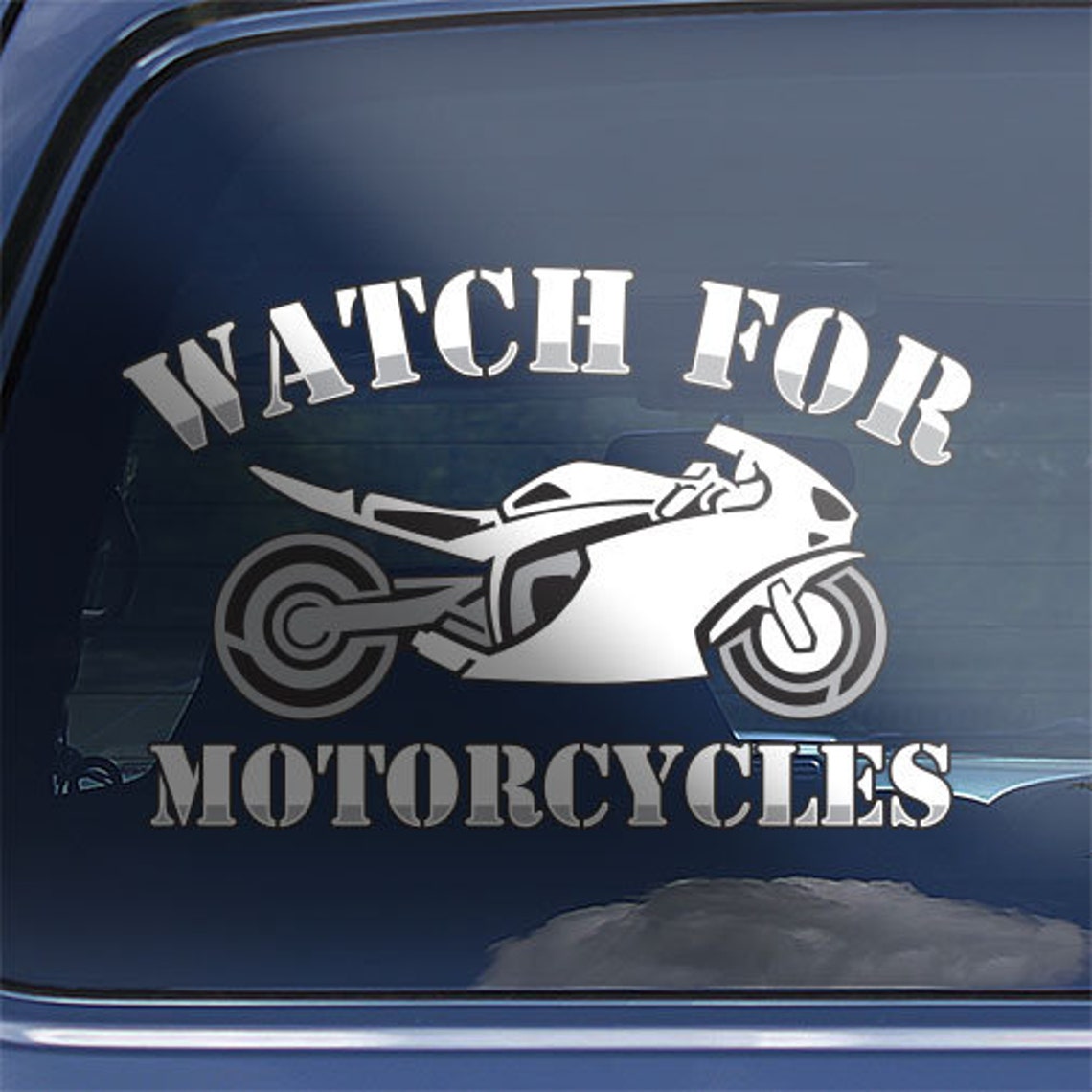 Watch for Motorcycles Decal Sticker Motorcycle Awareness Etsy