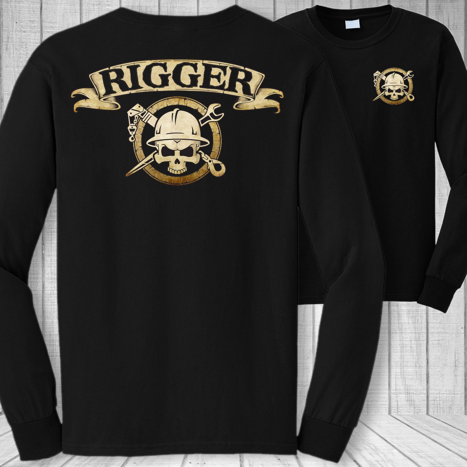 Rigger Long Sleeve T-shirt Rigging Wrench -