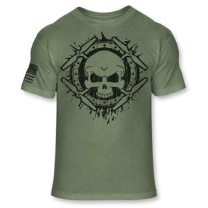 Drone Pilot Skull Crossbones T-Shirt - Drone Operator Remote Pilot UAV Soft Blend Tee - A392