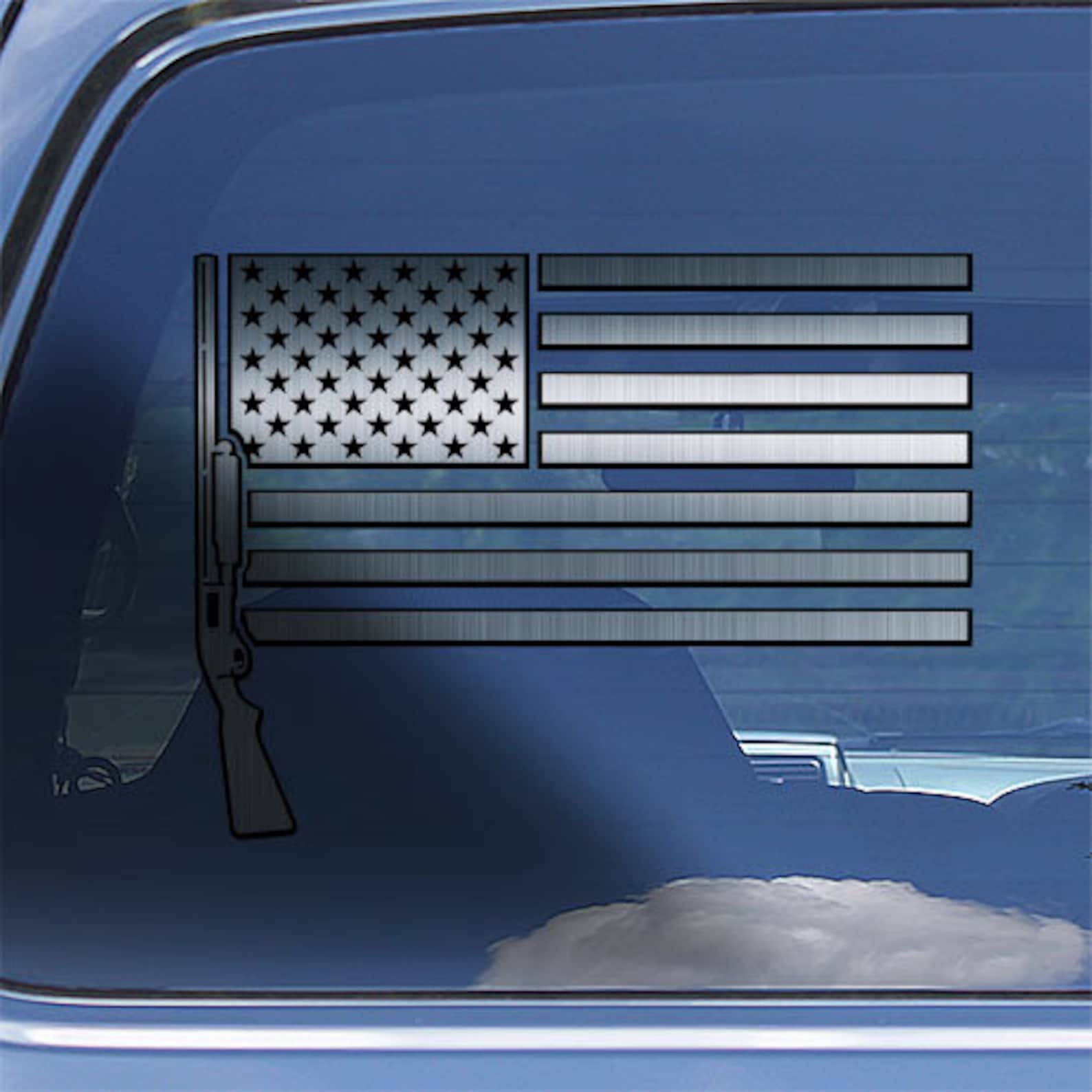USA Shotgun Decal Sticker 12 Ga. Shotgun Window Decal Etsy