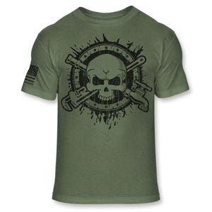 Plumber Skull Crossbones T-Shirt - Plumbing Jolly Roger Soft Blend Tee - A144