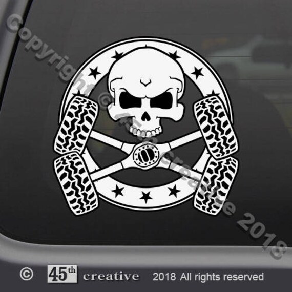 4 X 4 Totenkopf Gekreuzten Knochen Aufkleber Aufkleber 4 X Etsy