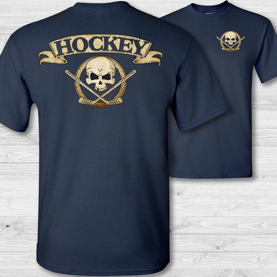 Really Awesome Shirts Bigfoot Hockey Shirt - Sasquatch Ice Hockey T-Shirt Men's Small / White