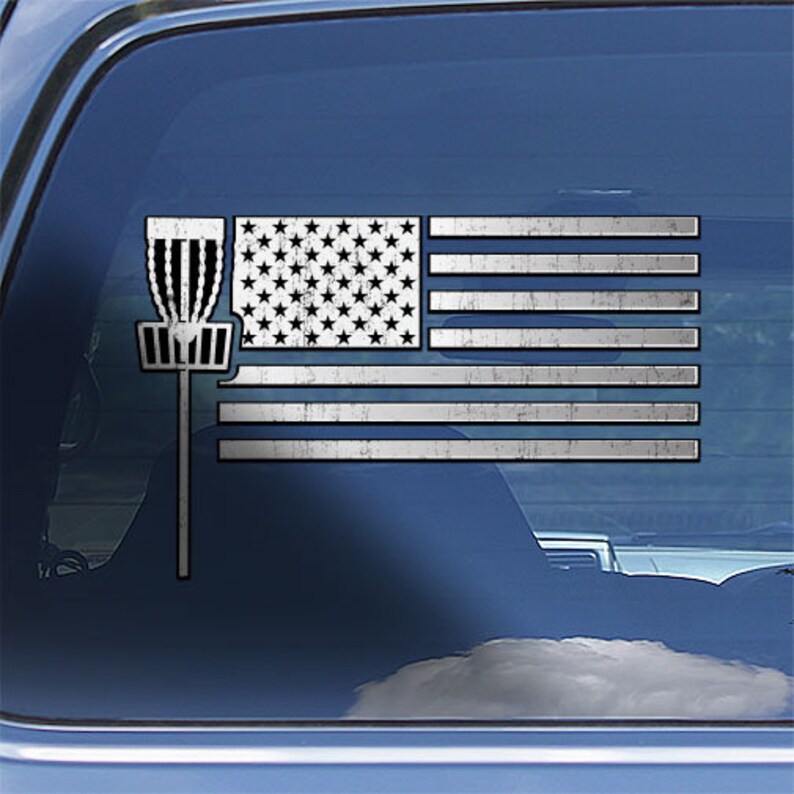 USA Disc Golf Decal Sticker Disc Golfer Window Decal Sticker Etsy