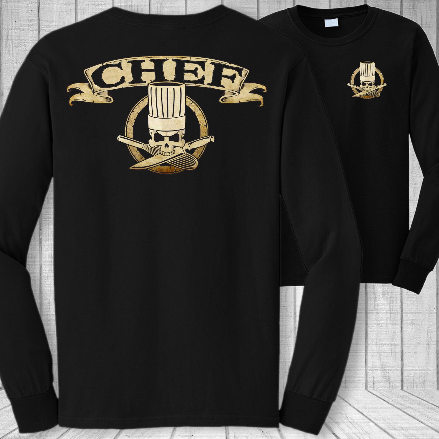 chef skull t shirt