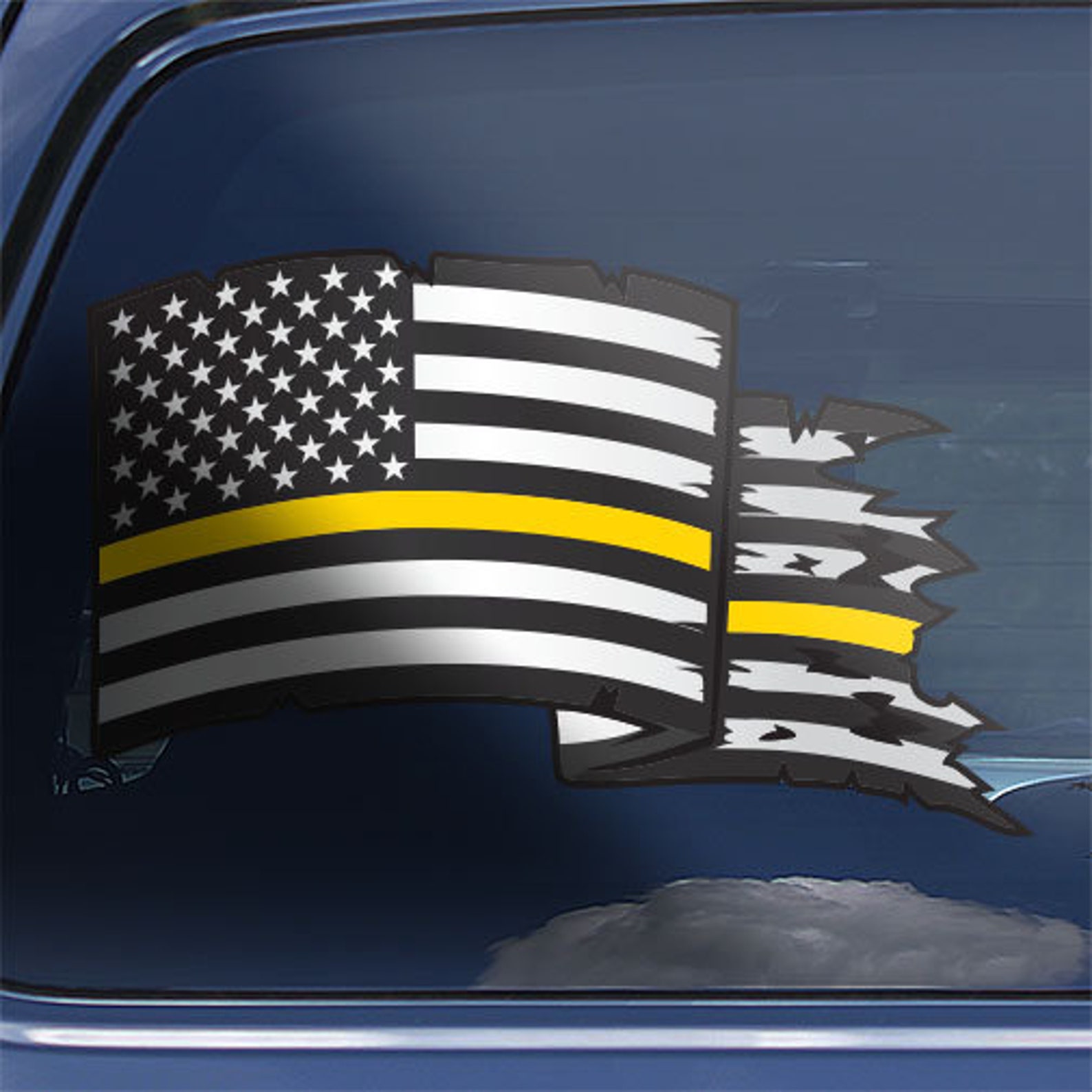 Thin Yellow Line Tow Truck Driver Distressed American Flag | Etsy
