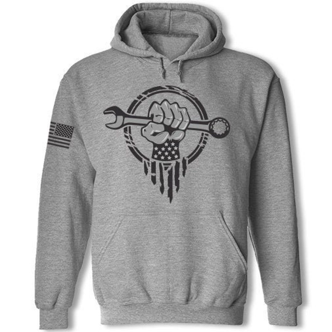 Mechanic Sweatshirt Hoodie Auto Mechanic Superhero Hoodie Auto Repair