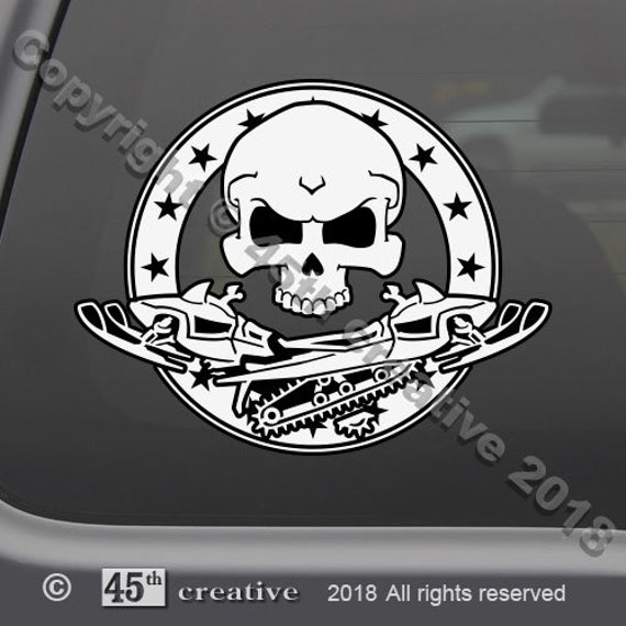 Samurai crossbones decal samurai sword katana bushido skull badge sticker