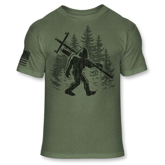 Bigfoot Lineman T-shirt - Funny Sasquatch Lineman Shirt - Bigfoot 