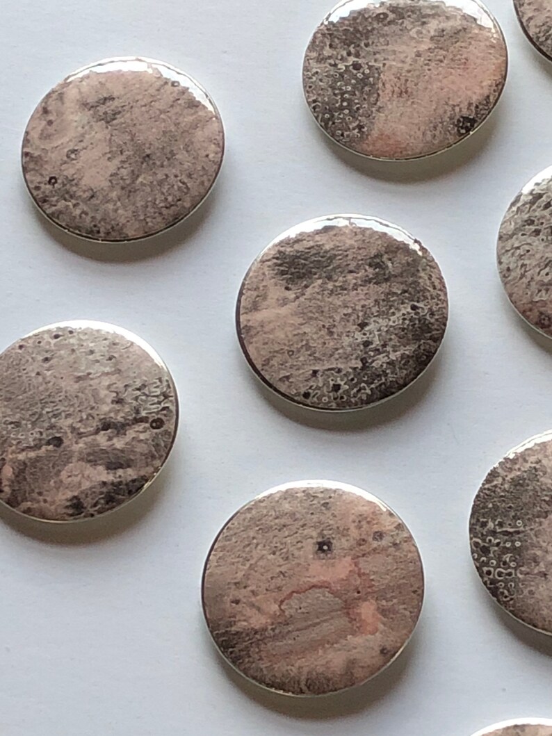 Hand painted Mars buttons