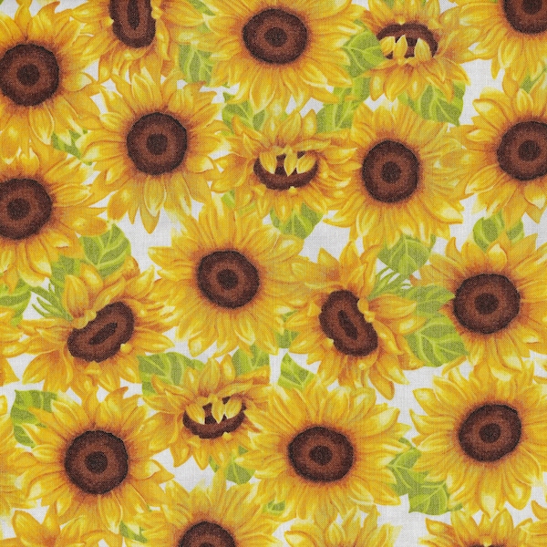 Sunny Sunflower Cotton Fabric - Studio e Fabric 5574