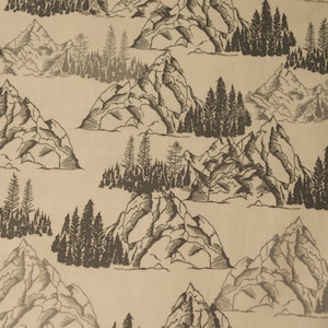 Gray Mountain Cotton Fabric - Timberland C10331