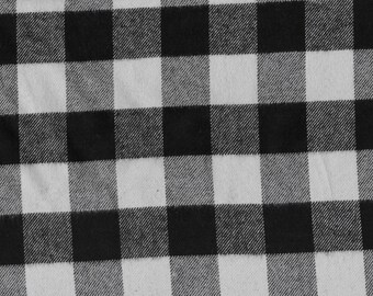 May include: Black and white checkered fabric with a woven texture.