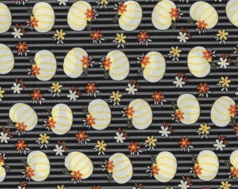 Fall Pumpkin Cotton Quilt Fabric