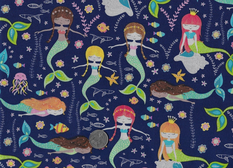 Mermaid Cotton Fabric