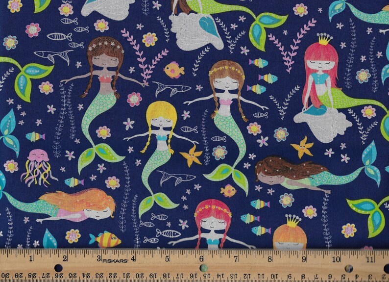 Mermaid Cotton Fabric