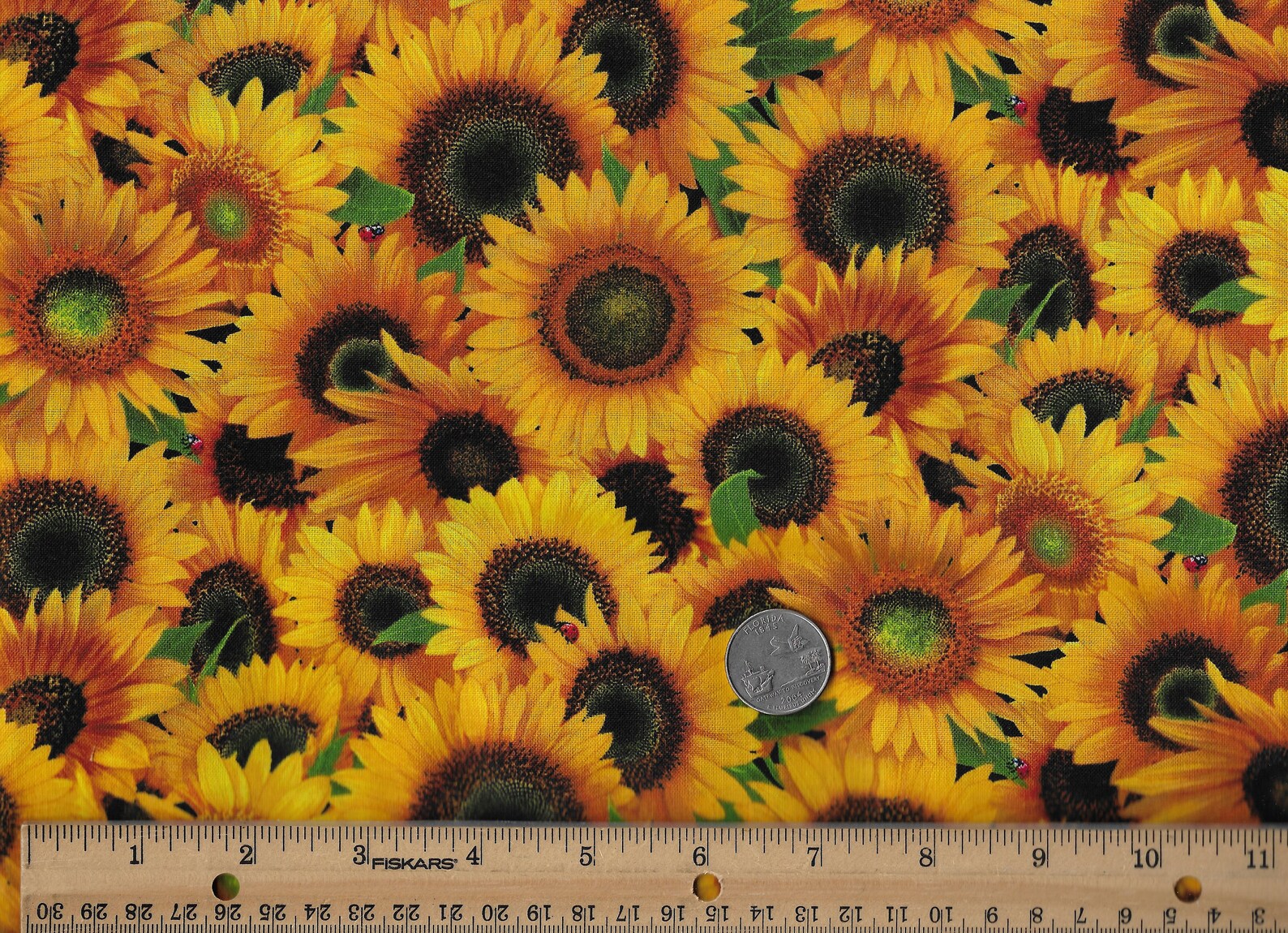 Sunflower Floral Fabric Etsy