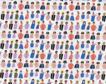 Inclusive Cotton Fabric - Friends and Faces