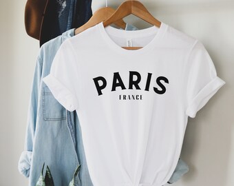 Paris Shirt, Paris T-Shirt, Paris City Outfit, Paris Gift Tee, Gift for Paris Trip, France Vacation Tee Shirt, Vacation Shirt, Travel Shirt